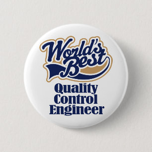 Quality Control Engineer Gift Button