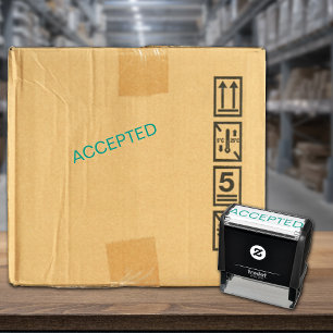 Quality Control Inspector "ACCEPTED" Self-inking Stamp