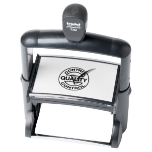 QUALITY CONTROL Mark Impression Black Color Ink  Self-inking Stamp