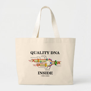 Quality DNA Inside (DNA Replication) Large Tote Bag
