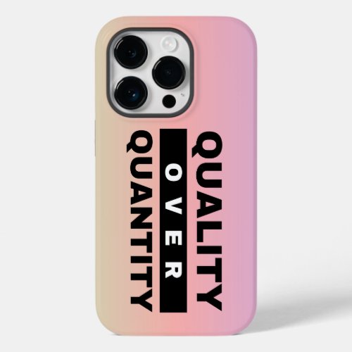 Quality Engineering Quote _ Quality Over Quantity Case_Mate iPhone 14 Pro Case