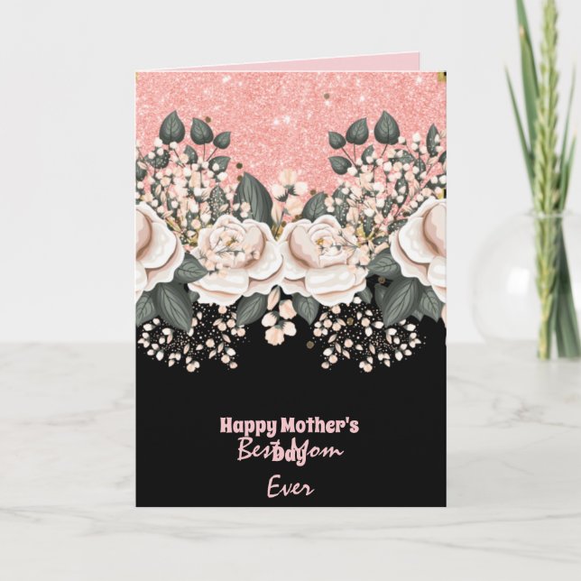 QUALITY Floral Mothers Day Cards Customizable (Front)