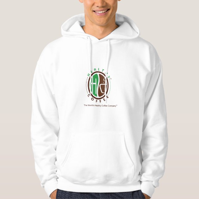 Quality HealthyCoffee branded hoodie (Front)