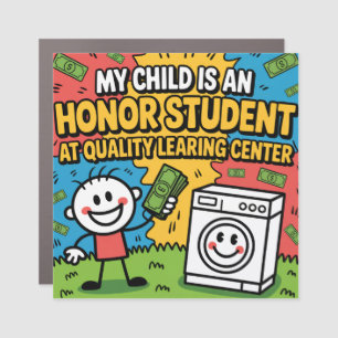Quality Learing Center Daycare Fraud Minnesota Car Magnet
