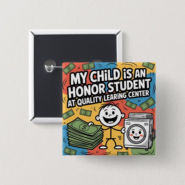 Quality Learing Center Minnesota Corruption  Button (Front & Back)