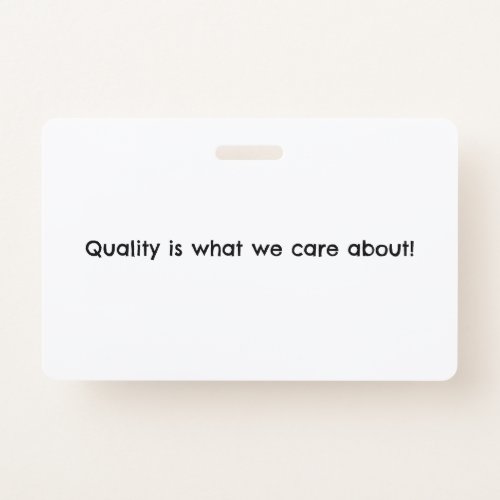 Quality Policy badge_ customize it Badge