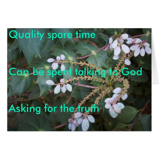 Quality Spare Time Cards (Front Horizontal)