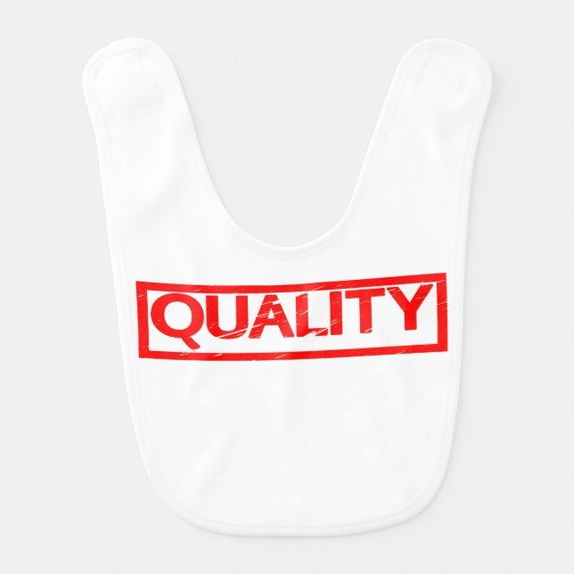 Quality Stamp Baby Bib (Front)