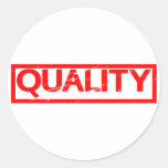 Quality Stamp Classic Round Sticker