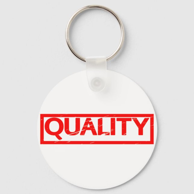 Quality Stamp Keychain (Front)