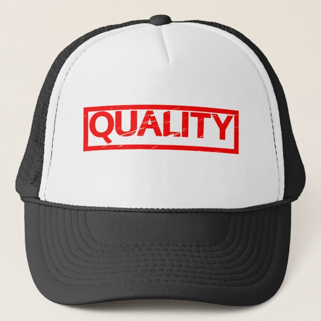 Quality Stamp Trucker Hat (Front)