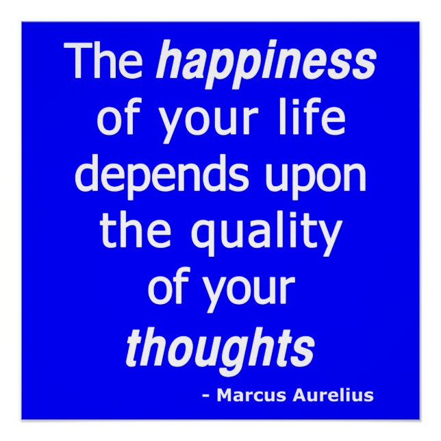 Quality Thoughts? Then a Happy Life... Poster (Front)