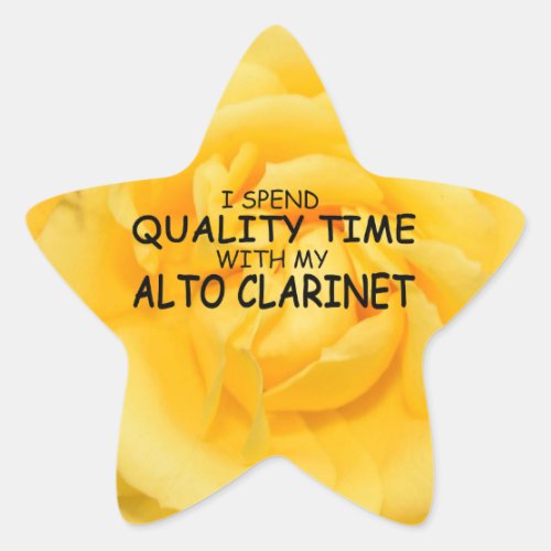 Quality Time Alto Clarinet Star Sticker