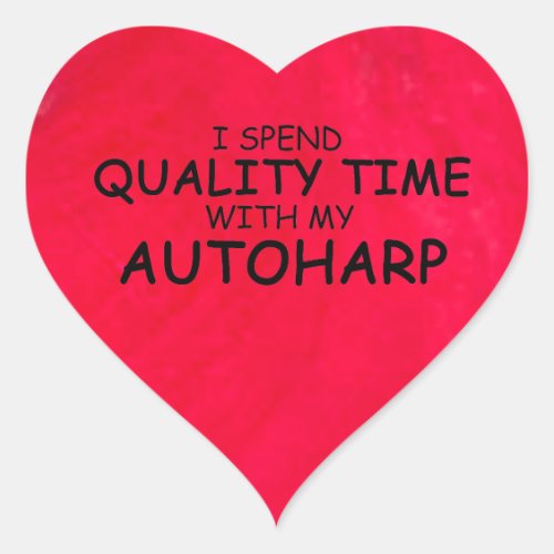 Quality Time Autoharp Heart Sticker