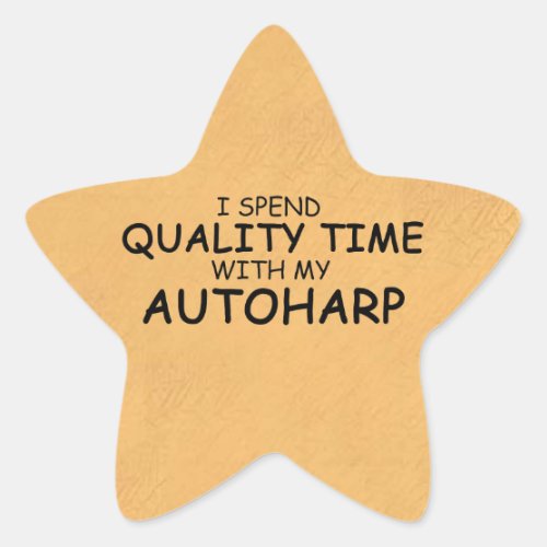 Quality Time Autoharp Star Sticker