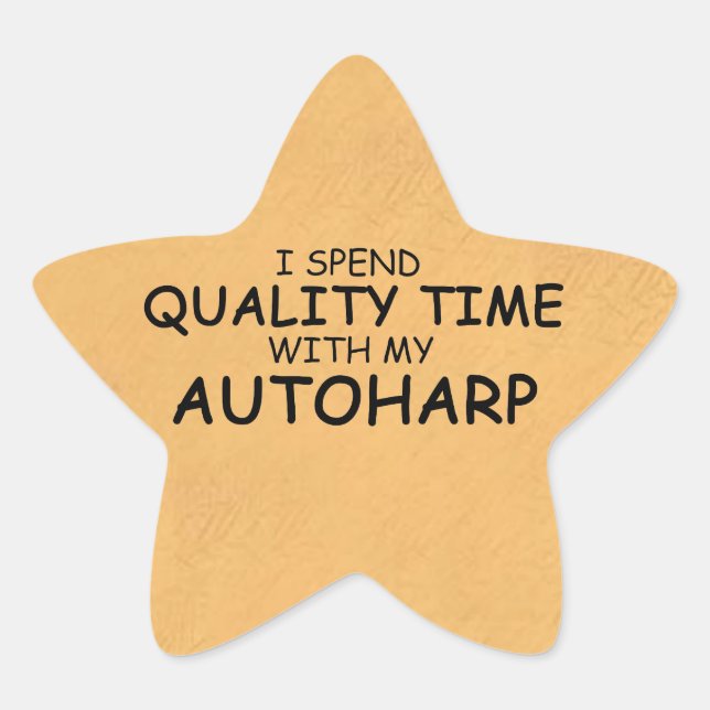 Quality Time Autoharp Star Sticker (Front)