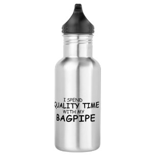Quality Time Bagpipe Stainless Steel Water Bottle