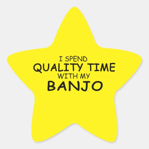 Quality Time Banjo Star Sticker