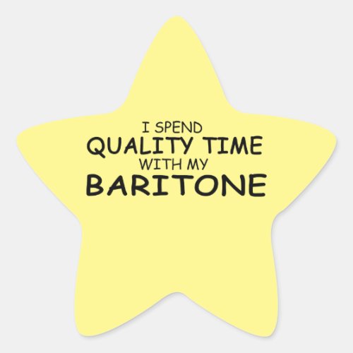 Quality Time Baritone Star Sticker
