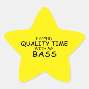 Quality Time Bass Star Sticker