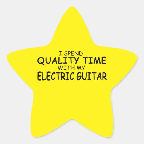 Quality Time Electric Guitar Star Sticker