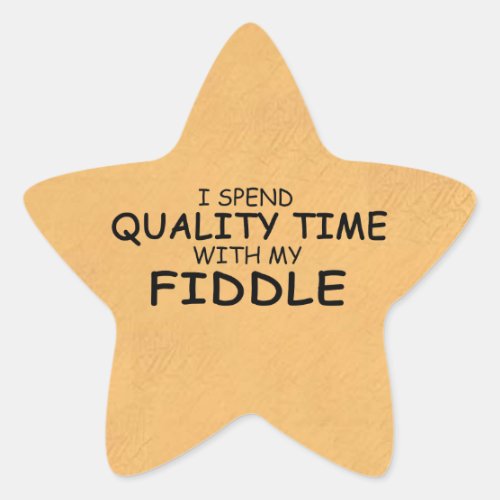 Quality Time Fiddle Star Sticker