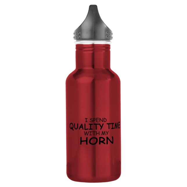 Quality Time Horn Stainless Steel Water Bottle (Left)