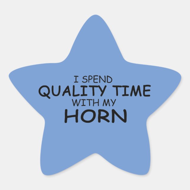 Quality Time Horn Star Sticker (Front)