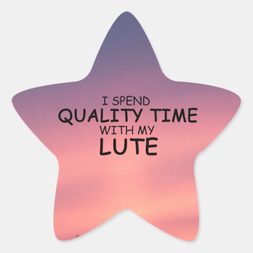 Quality Time Lute Star Sticker