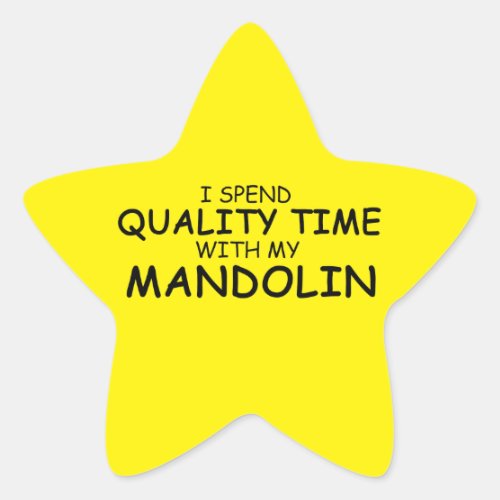 Quality Time Mandolin Star Sticker