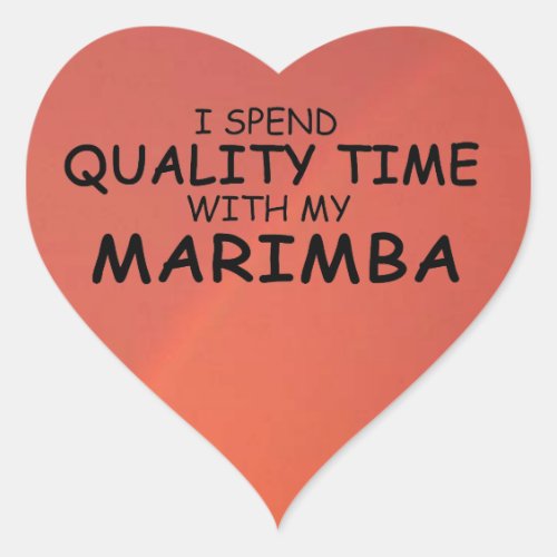 Quality Time Marimba Heart Sticker