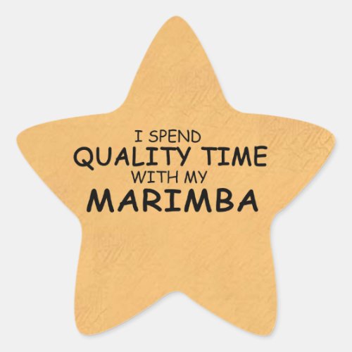 Quality Time Marimba Star Sticker