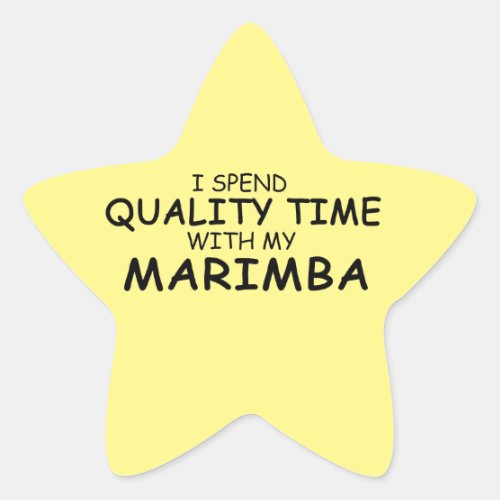 Quality Time Marimba Star Sticker