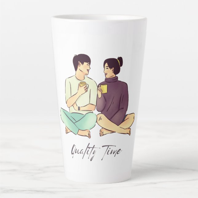 Quality Time Mug – Savor Every Sip and Cherish (Front)