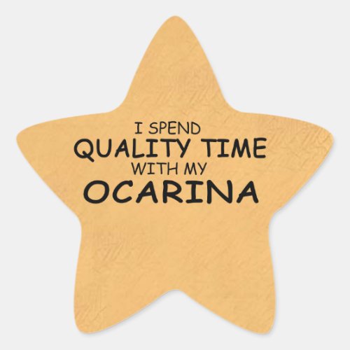 Quality Time Ocarina Star Sticker