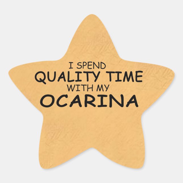 Quality Time Ocarina Star Sticker (Front)