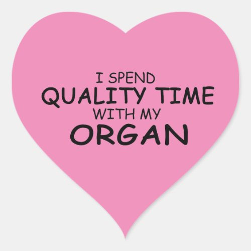 Quality Time Organ Heart Sticker