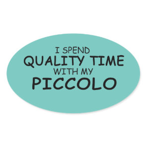 Quality Time Piccolo Oval Sticker