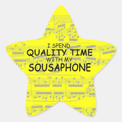 Quality Time Sousaphone Star Sticker