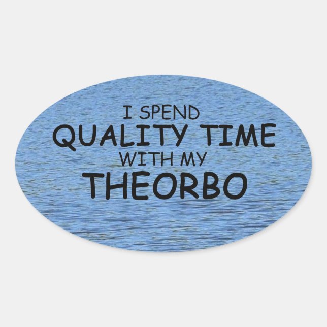 Quality Time Theorbo Oval Sticker (Front)