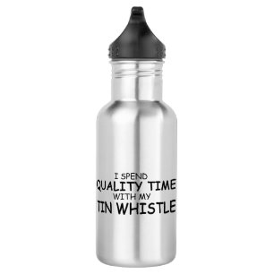 Quality Time Tin Whistle Stainless Steel Water Bottle