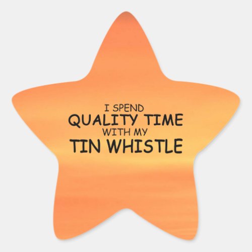 Quality Time Tin Whistle Star Sticker