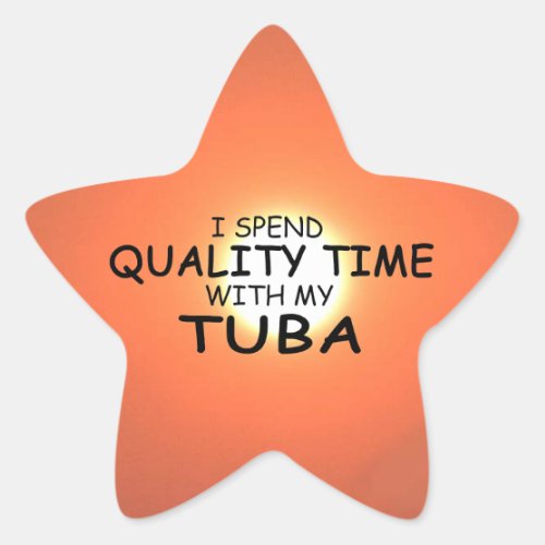 Quality Time Tuba Star Sticker