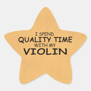 Quality Time Violin Star Sticker