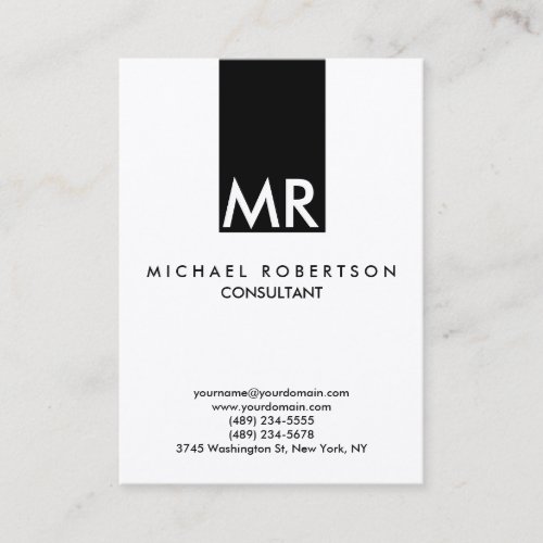 Quality Trendy Special Monogram Unique Business Card