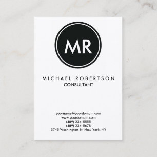 Quality Trendy Stamp Monogram Unique Business Card