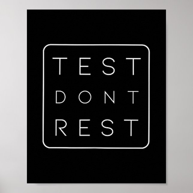 Quality Urance Software Tester Qa Engineer Geeks F Poster (Front)