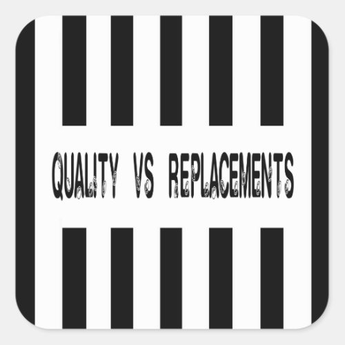 Quality vs Replacements Referee Design Sticker