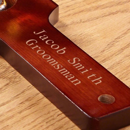 Quality Wooden Flight With Snifter Beer Glasses (Paddle)