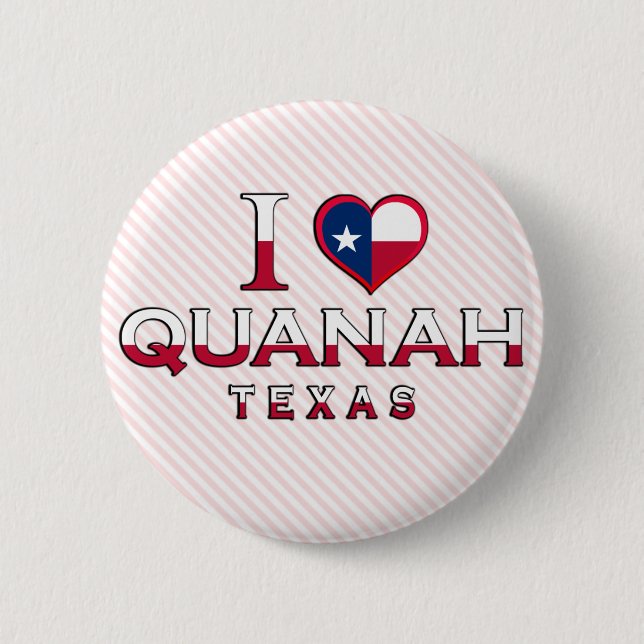 Quanah, Texas Pinback Button (Front)